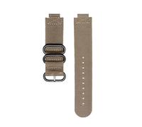 NRERDMT Bracelet de montre en toile for sports de plein air, compatible avec Casio AE1200 AE1300 A158W/A168 W-216H, bracelet de montre en nylon à bouche convexe for homme, 18 mm(Khaki-black)