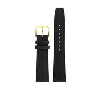 NRERDMT Bracelet de montre en toile nylon 20 mm, 21 mm, 22 mm, compatible avec les montres IWC Pilot Spitfire Timezone, avec boucle déployante(Black GK,22mm)