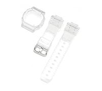 NRERDMT Bracelet de protection for montre compatible avec Casio G-Shock DW-5600 DW-5000 GW-M5610 GLX-5600 Bracelet de montre en caoutchouc et silicone transparent(Transparent,5600 series)