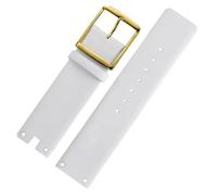 NRERDMT Bracelets de montre compatibles avec les modèles CK K94231 et K9423101, en cuir souple et durable, compatibles avec les bracelets de montre Calvin Klein for hommes, 22 mm(White-gold)