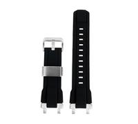 NRERDMT Compatible avec la montre Casio MTG-B1000 G1000, bracelet en caoutchouc et résine modifié, bracelet en acier massif et silicone, noir, bleu, rouge(Black silver)