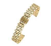 NRERDMT Compatible avec les bracelets de montre Armani en acier for femme Sky Star AR11267 / AR1926 AR1763 AR1907, grande roue 14 mm, 16 mm, 18 mm, 20 mm(Gold,20mm)