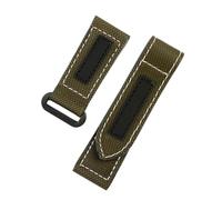 NRERDMT Compatible With Panerai Lumino PAM01118/PAM01661/PAM441 watchband Sticky carbon fiber check nylon Large dial men's Bracelet accessories(Army Green black,24mm)