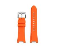 NRERDMT Kit de modification MTG-B3000, bracelet de montre en résine et silicone, compatible avec Casio MTG-B3000B, bracelet de montre en caoutchouc étanche, amovible et modifié.(Orange-silver)