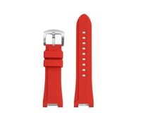 NRERDMT Kit de modification MTG-B3000, bracelet de montre en résine et silicone, compatible avec Casio MTG-B3000B, bracelet de montre en caoutchouc étanche, amovible et modifié.(Red-silver)