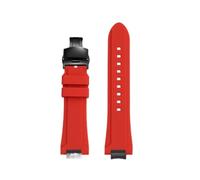 NRERDMT Kit de modification MTG-B3000, bracelet de montre en résine et silicone, compatible avec Casio MTG-B3000B, bracelet de montre en caoutchouc étanche, amovible et modifié.(Red-black-A)