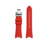 NRERDMT Kit de modification MTG-B3000, bracelet de montre en résine et silicone, compatible avec Casio MTG-B3000B, bracelet de montre en caoutchouc étanche, amovible et modifié.(Red-silver-A)