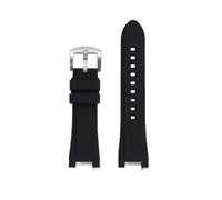 NRERDMT Kit de modification MTG-B3000, bracelet de montre en résine et silicone, compatible avec Casio MTG-B3000B, bracelet de montre en caoutchouc étanche, amovible et modifié.(Black-silver)