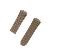 NRERDMT Watch Accessories Men's Rubber Strap Compatible With Series Sports Strap 19mm*29mm Women's Silicone Rubber Strap Folding Buckle 24mm(Coffee,BLACK BUCKLE_29-19MM)