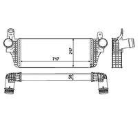 NRF 30466 Intercooler, échangeur pour VW