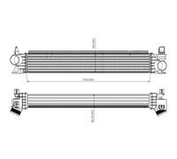 NRF 309033 Intercooler, échangeur pour FIAT