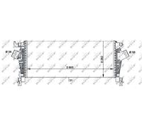 NRF 30933 Intercooler, échangeur pour OPEL,VAUXHALL