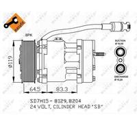 NRF 32751 Compresseur, climatisation pour DAF