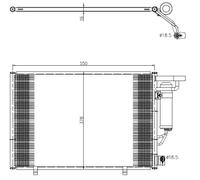 NRF 350456 Condenseur, climatisation pour FORD