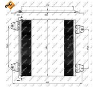 NRF 35757 Condensateur Climatisation Aluminium Sans Sécheur