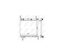 NRF Radiateur, refroidissement du moteur 50430A