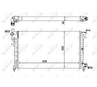 NRF Radiateur du moteur 509502A