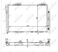 NRF Radiateur d'eau Grille de radiateur soudée 51281 pour Mercedes‑Benz SLK