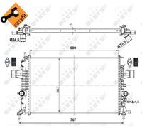 Radiateur, refroidissement moteur NRF 53000