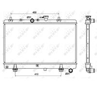 NRF 53121 Radiateur du moteur
