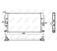 NRF 53181 Radiateur, refroidissement du moteur pour TOYOTA