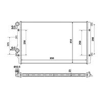 Radiateur, refroidissement du moteur NRF 53406A