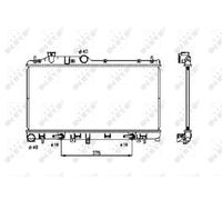 NRF Radiateur du moteur 53700