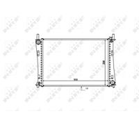 NRF Radiateur du moteur 53740 – Grille soudée – Pour Ford Fiesta V