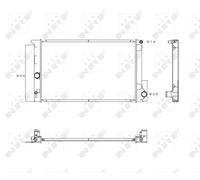 NRF 53763 Radiateur, refroidissement du moteur pour TOYOTA