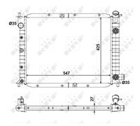 NRF 56028 Radiateur Refroidissement Moteur Aluminium