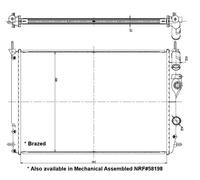 NRF Radiateur du moteur 56158