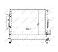 NRF Radiateur du moteur 58329A