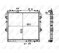 NRF 58491 Radiateur, refroidissement du moteur pour TOYOTA