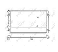 NRF Radiateur de refroidissement moteur 59056