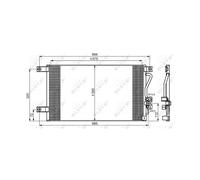 NRF Condenseur, Climatisation 35756 pour Mitsubishi L200, Pajero Sport, 7812A035