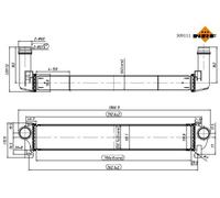 NRF Échangeur De Chaleur LLK Pour Jeep Cherokee 2.2 CRD 4x4 2.0
