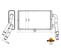 Nrf Échangeur De Chaleur Radiateur Pour Ford Transit Fourgon 2.2 Tdci Rwd 2.4