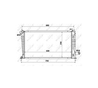 NRF - Radiateur/Refroidisseur de Moteur de Saab 9 - 5, 9 - 5