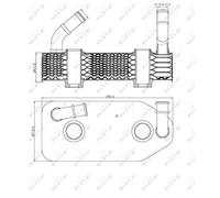 NRF - Refroidisseur d'huile de Audi A3, Seat, Cordoba, Cordoba HAYON, Cordoba Vario, Ibiza II...
