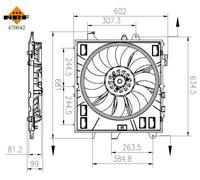 NRF Ventilateur Refroidissement Moteur de Radiateur Adapté pour Chevrolet Camaro