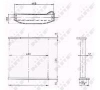 NRF Water Kühler en Aluminium pour Land Rover Discovery V 3.0 D 4x4