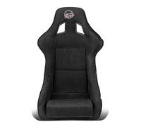 NRG Innovations FRP-302BK-PRISMA Siège de course en fibre de verre Noir Alcantara Grande taille