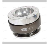 NRG Innovations Gen 2.0 Kit de libration rapide du volant 6x70mm et 6x74 mm motif argent corps chromage nrg-srk-200-1sl