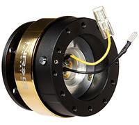 NRG Innovations SRK-200BK-C/GD Quick Release (corps noir/anneau doré chromé)