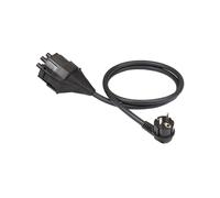 NRGkick 20001005 Câble d'Alimentation Noir - Connecteur Type E+F Mâle à Smart Attachment Droit 90° - Intensité Max 13A