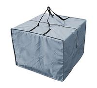 Nrkin rangement et housse protection pour coussin salon - Coussin jardin - Avec poignée transport - Étanche - 80 x 80 x 60 cm