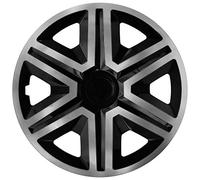 NRM Action Lot de 4 enjoliveurs universels pour voiture (graphite/noir, 14")
