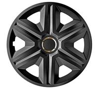 NRM Fast Enjoliveur de roue 1 x Enjoliveur universel 1x pièce en plastique de haute qualité (Graphite, 15")