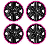 NRM Fast LUX Enjoliveurs de Roues 16" Rose Lot de 4 piéces