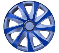 NRM Kit d'enjoliveurs de roues 14"" argent et bleu 4 PCS Set ABS Universel